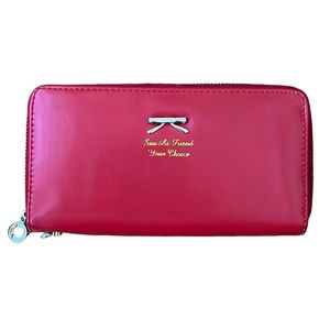 B. Angel Female Ha Brand Design red Women zip Wallet